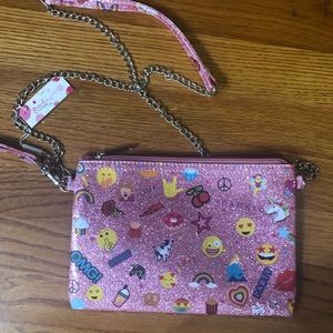 Brand new Bari Lynn Pink emoji bag